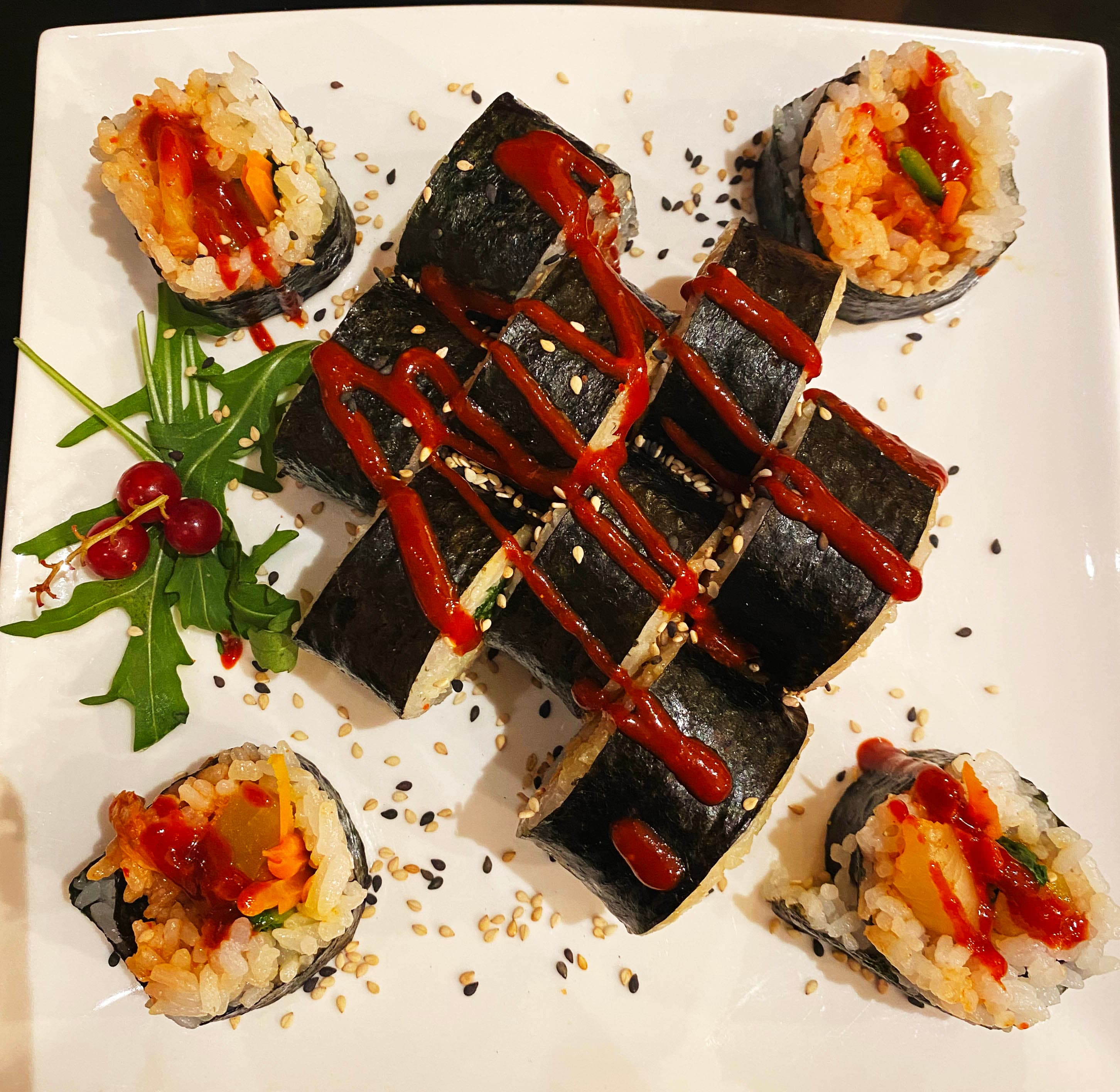 35. Kimchi kimbap